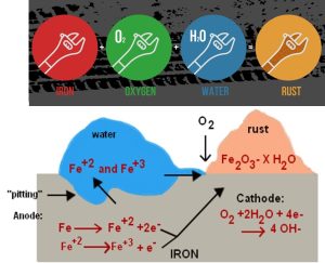 تشکیل زنگ آهن،یک سل خوردگی