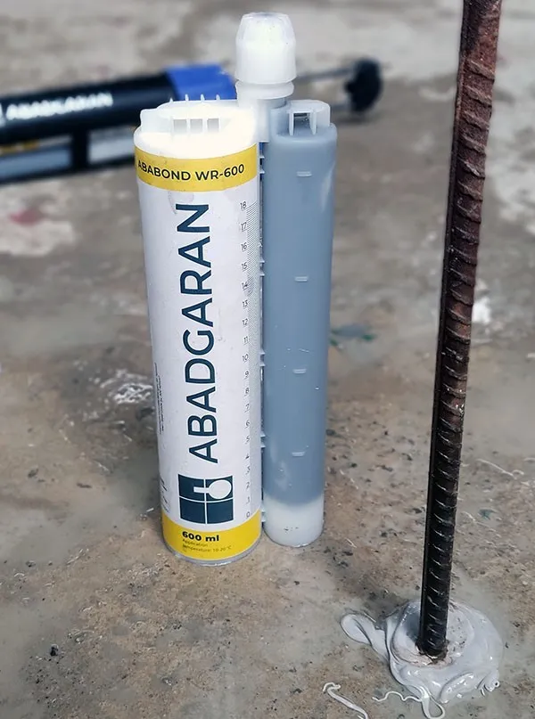 چسب کاشت میلگرد محیط غرقاب ABABOND WR-600