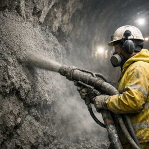 زودگیر شاتکریت مایع PSI-QUICK-AFL شتاب‌دهنده غیرقلیایی برای عملیات شاتکریت